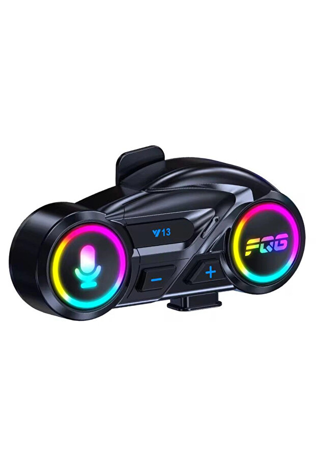 Y13 Motor Kask Kulaklık Rgb Modlu Radyolu Motosiklet Kulaklık 5-3 Bluetooth Intercom